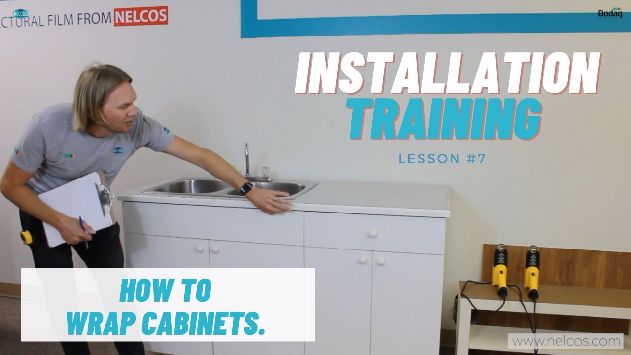 LESSON #6 - HOW TO WRAP CABINETS - CUPBOARDS, COUNTERTOP, KICK PLATES | Series with Peter Maki